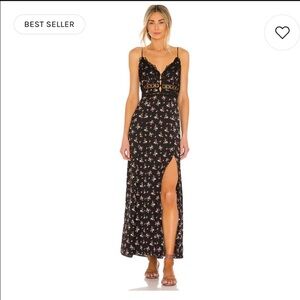 Free People Intimately Black Slip Dress